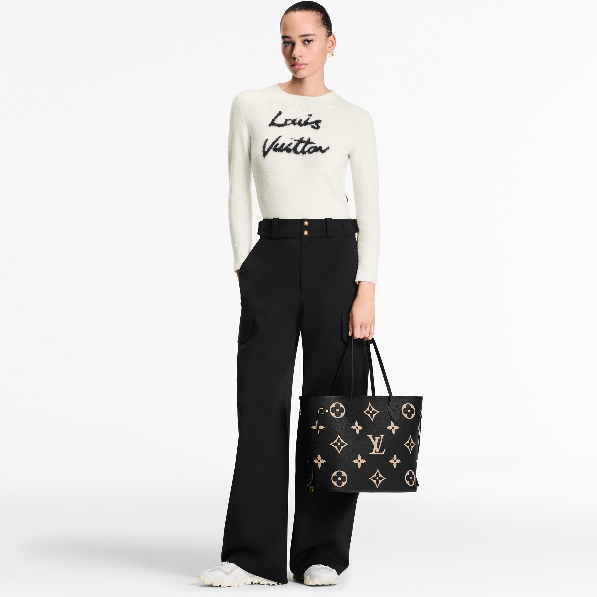 Neverfull MM Monogram Empreinte Leather in Women