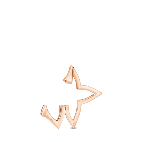 Ombre Blossom Overlap Hoop, Pink Gold and Diamonds - Per Unit in Jewellery's Categories Earrings collections by Louis Vuitton (Product zoom)