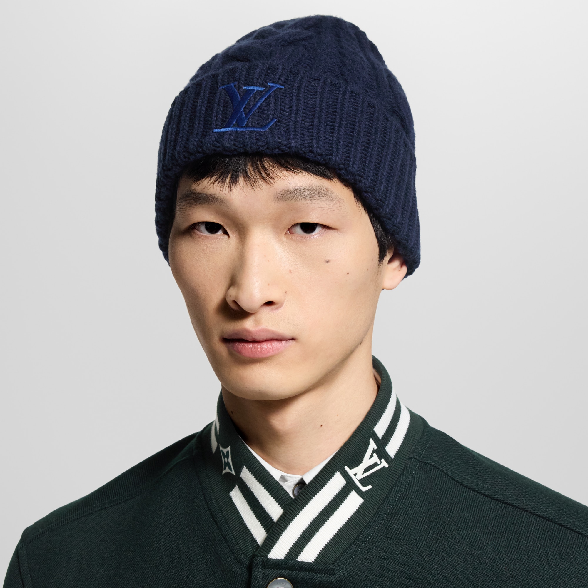 Only LV Mini Cable Beanie

 . in Men