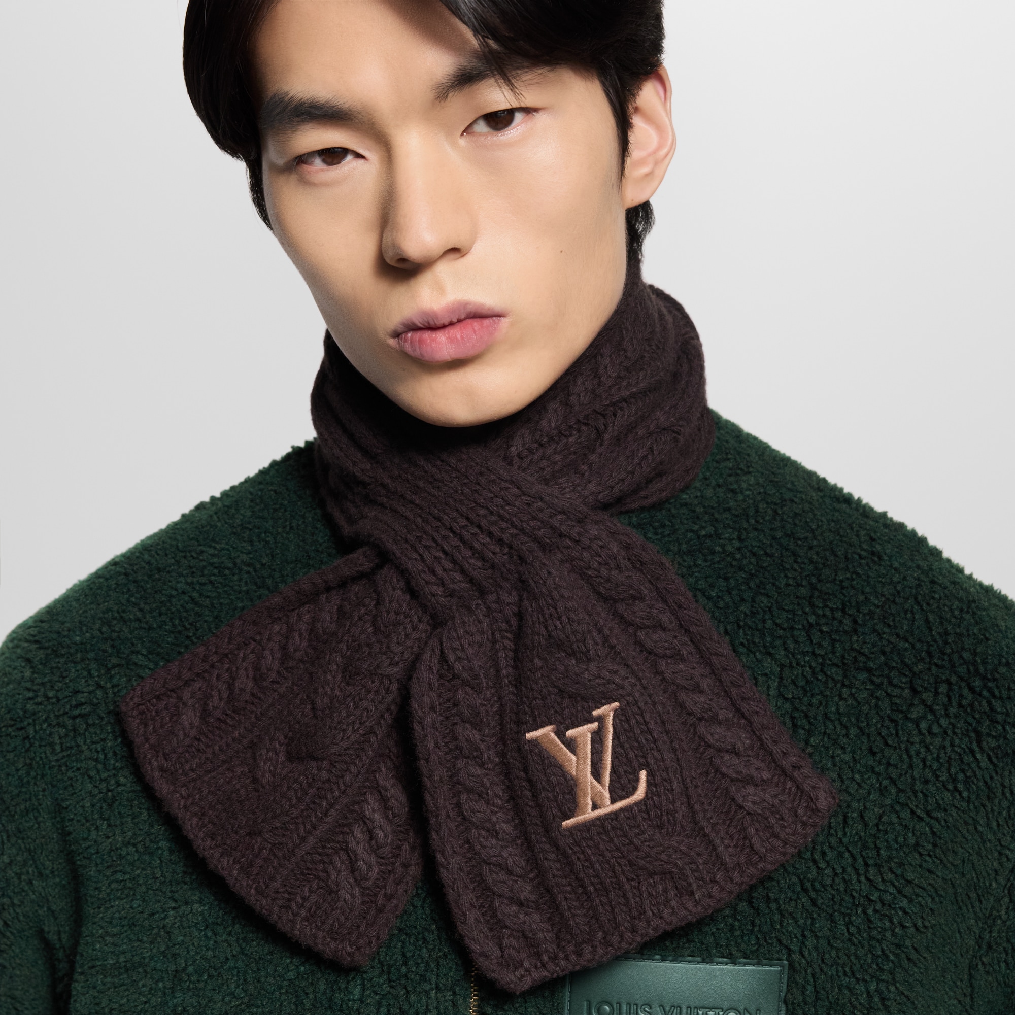Only LV Mini Cable Scarf . in Men