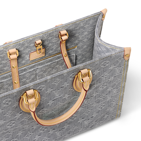 OnTheGo MM Monogram Denim in Bags and Small Leather Goods's Women Bags LV Icons collections by Louis Vuitton (Product zoom)