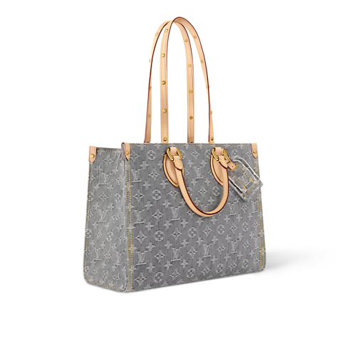 OnTheGo MM Monogram Denim in Bags and Small Leather Goods's Women Bags LV Icons collections by Louis Vuitton (Product zoom)