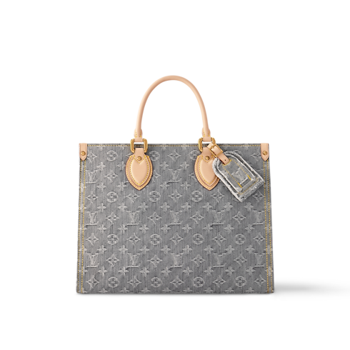OnTheGo MM Monogram Denim in Bags and Small Leather Goods's Women Bags LV Icons collections by Louis Vuitton (Product zoom)