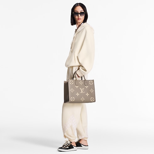 Onthego MM Bicolour Monogram Empreinte Leather in Women's Handbags All Collections collections by Louis Vuitton (Product zoom)