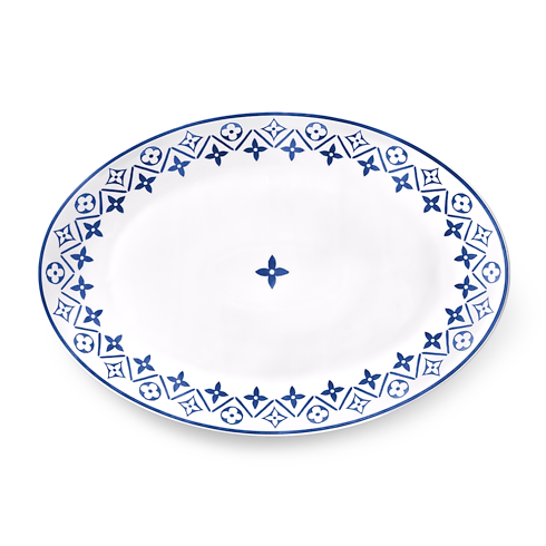 Oval Plate Monogram Flower Tile in Trunks, Travel and Home's Home and Art of Dining Art of Dining collections by Louis Vuitton (Product zoom)
