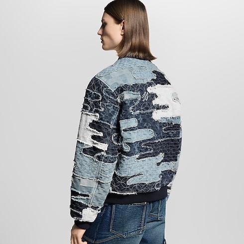 Patchwork Denim Bomber Jacket in Men's Ready-to-Wear Outerwear and Coats collections by Louis Vuitton (Product zoom)