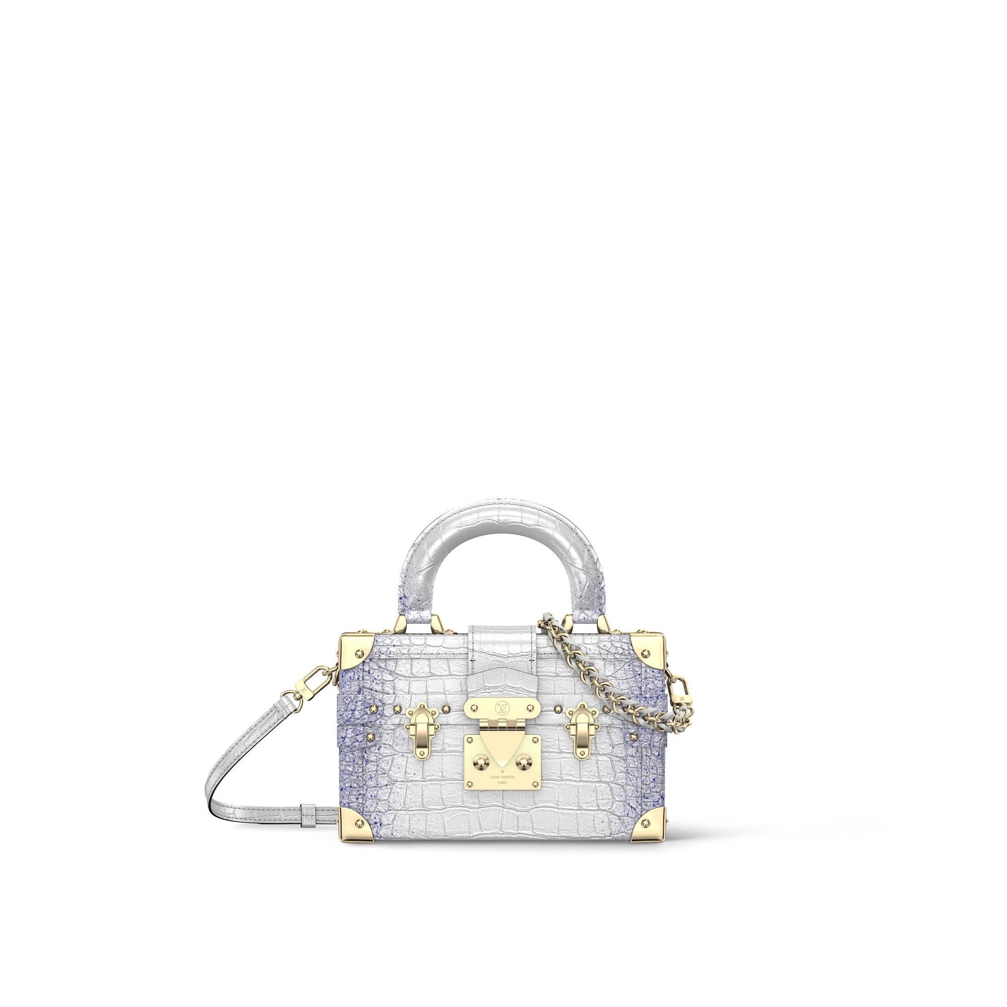 Petite Malle Capitale Crocodilien Brillant in Women