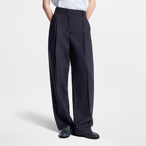 Pinstriped Tailored Pants cropped view