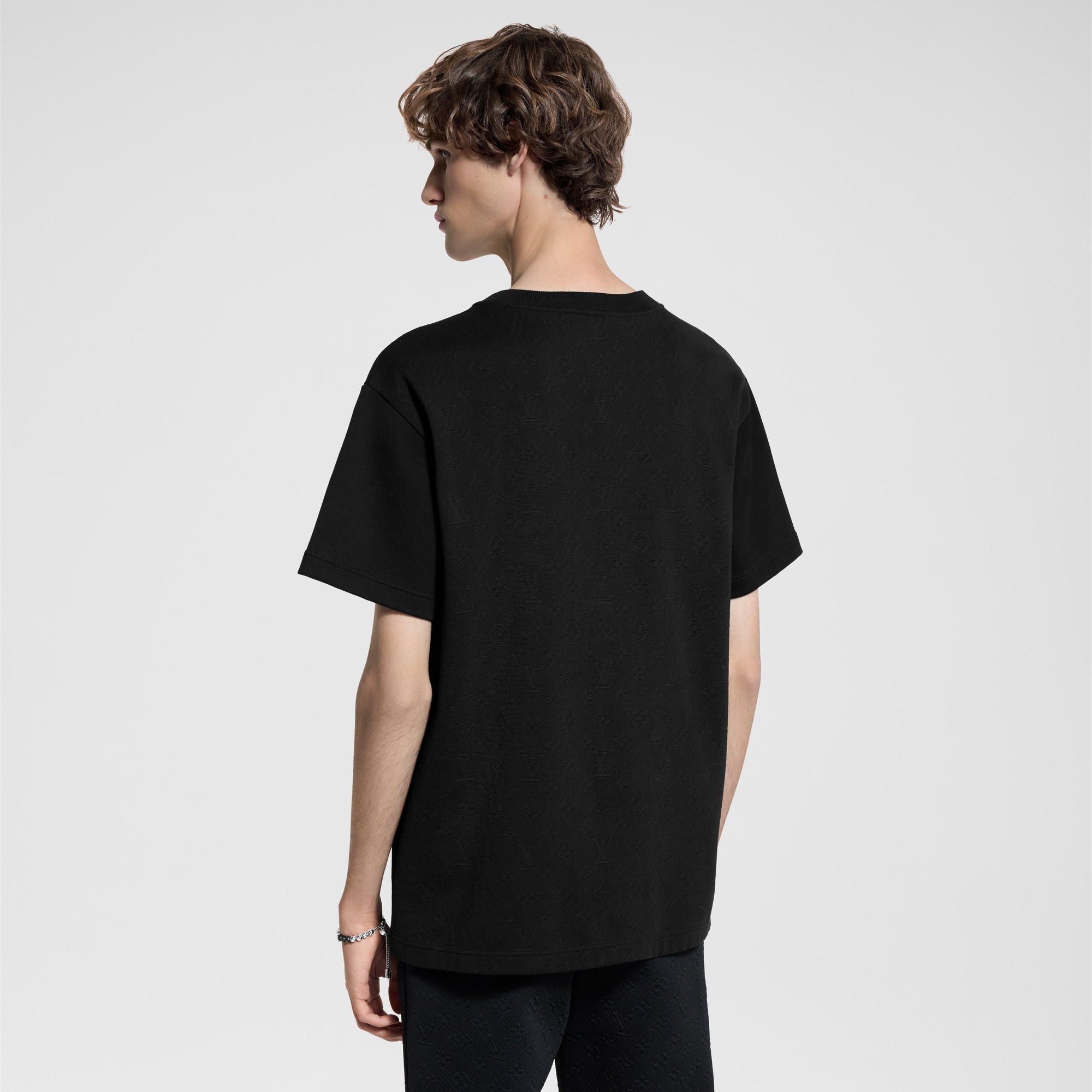 Pique Cotton T-Shirt  in Men