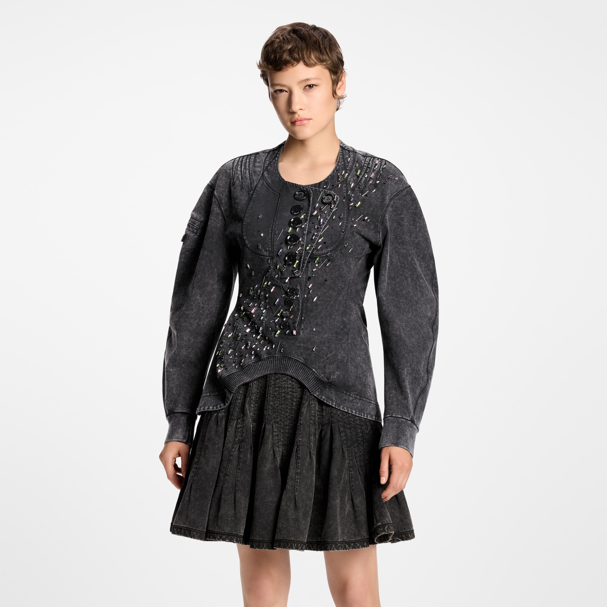 Pleated Jersey Skirt
  in Women