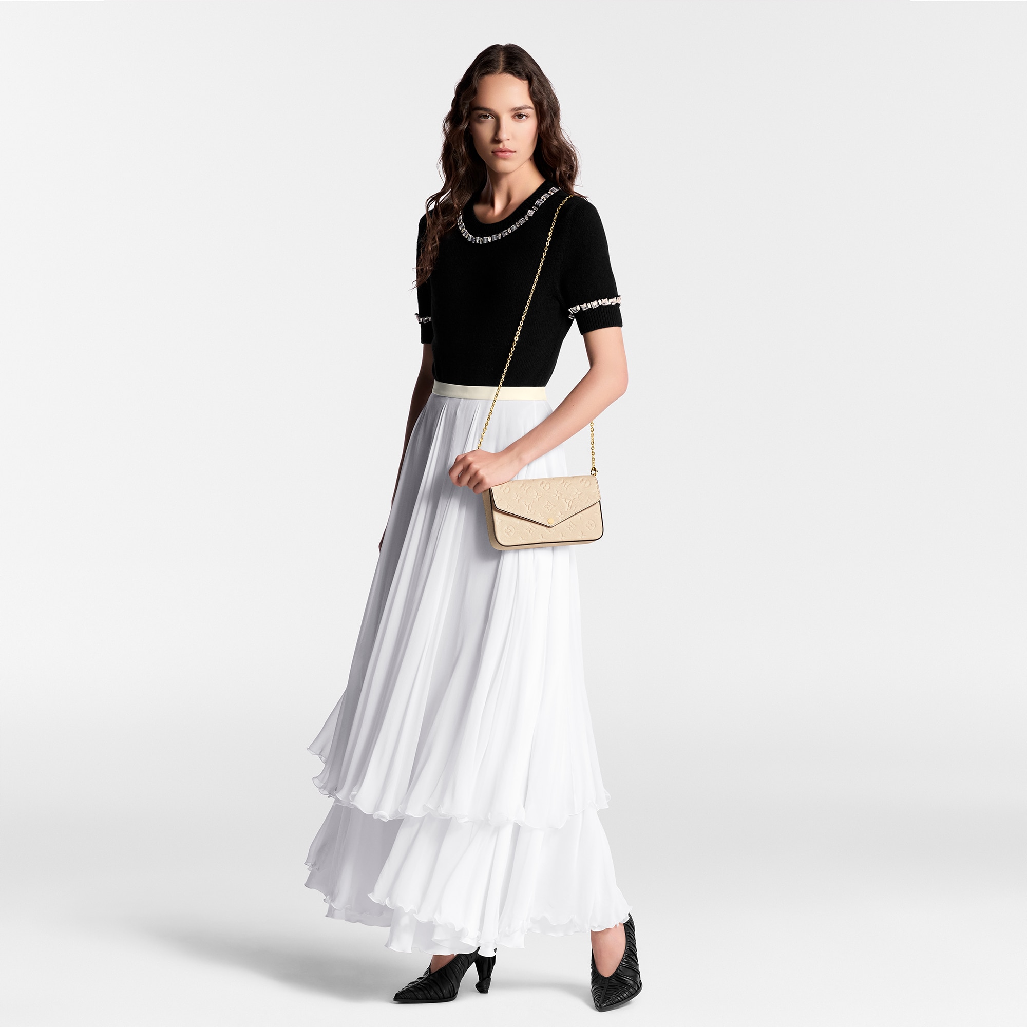 Pochette Félicie Monogram Empreinte Leather in Women