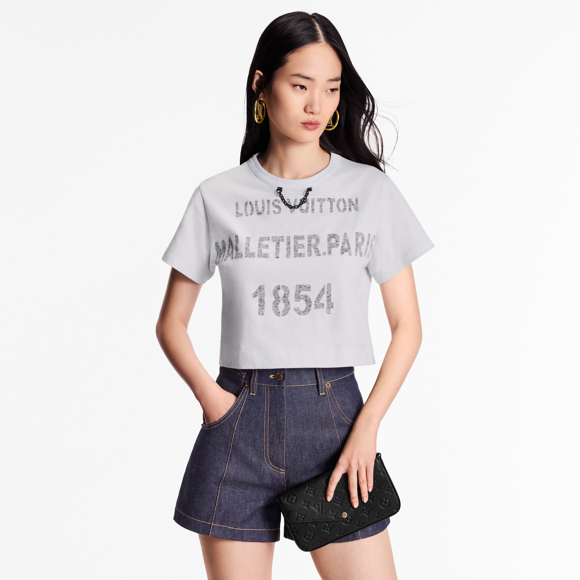 Pochette Félicie Monogram Empreinte Leather in Women