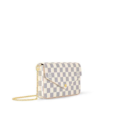 Pochette Félicie Damier Azur in Women's Wallets and Small Leather Goods Wallets on Chain and Micro Bags collections by Louis Vuitton (Product zoom)