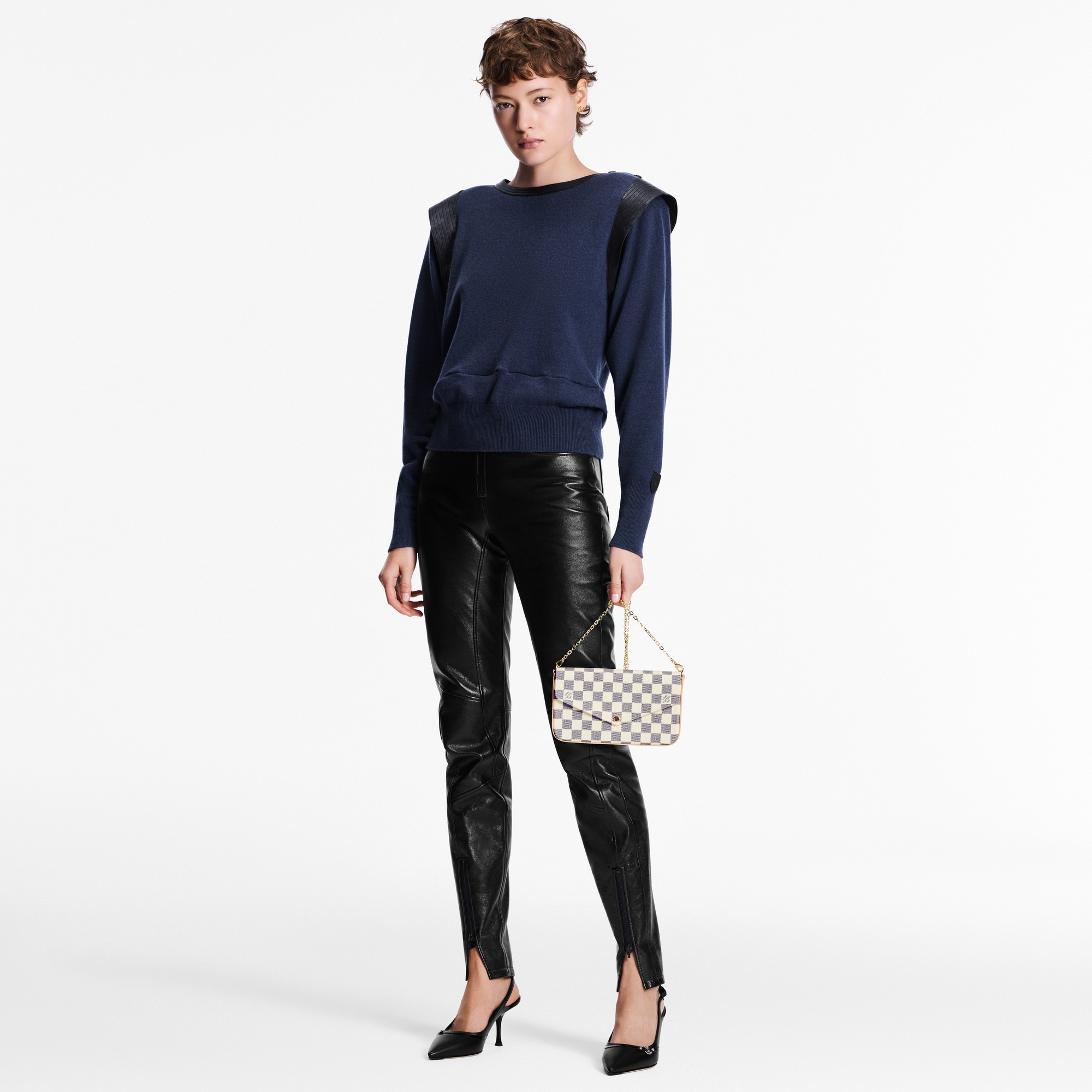 Pochette Félicie Damier Azur in Women