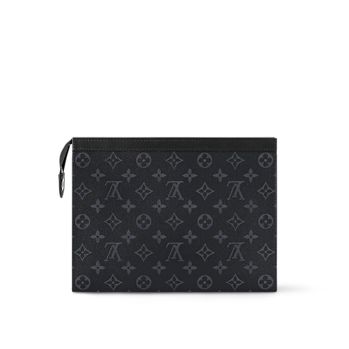 Pochette Voyage MM Monogram Eclipse in Men's Wallets and Small Leather Goods Men's Wallets and Small Leather Goods collections by Louis Vuitton (Product zoom)