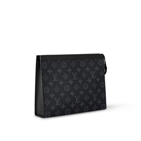Pochette Voyage MM Monogram Eclipse in Men's Wallets and Small Leather Goods Men's Wallets and Small Leather Goods collections by Louis Vuitton (Product zoom)