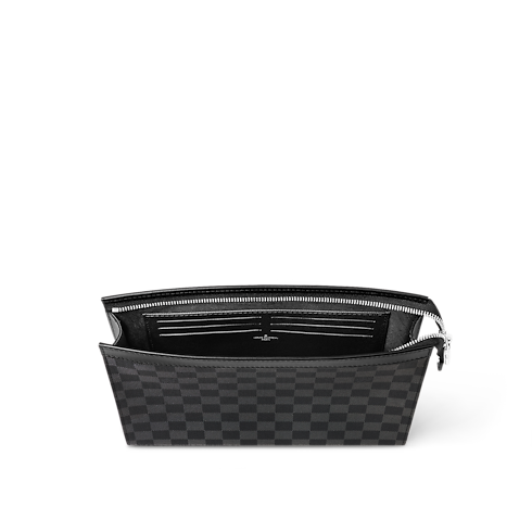 Pochette Voyage MM Damier Graphite Canvas in Men's Travel Travel Accessories collections by Louis Vuitton (Product zoom)