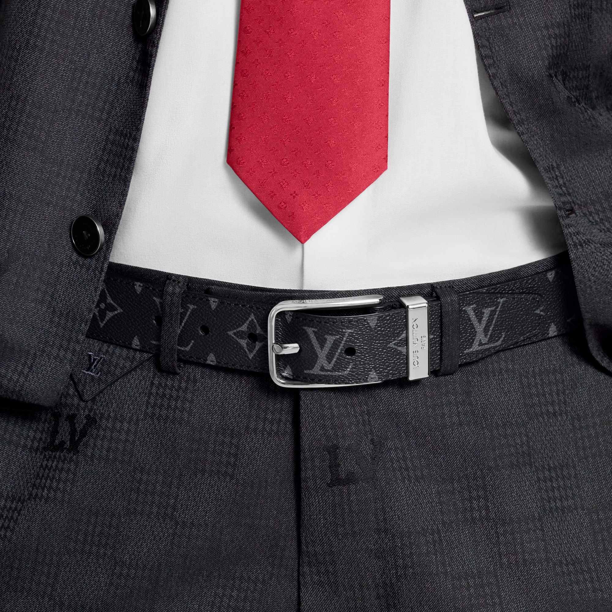 Pont Neuf 35mm Belt Monogram Eclipse in Men