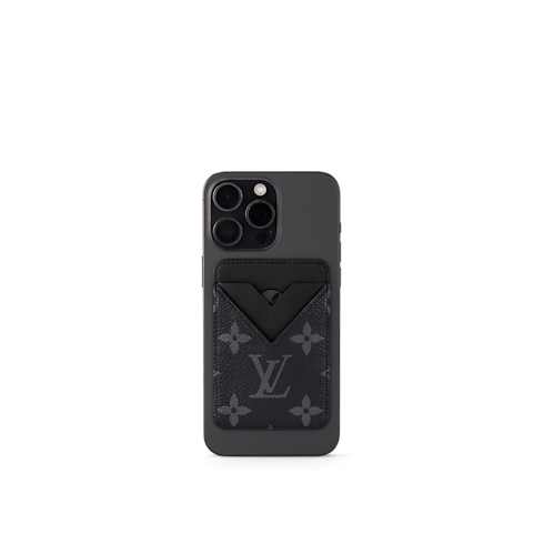 Porte-Cartes Magnet Monogram Eclipse in Trunks, Travel and Home's High-Tech Objects and Accessories Smartphone Accessories collections by Louis Vuitton (Product zoom)
