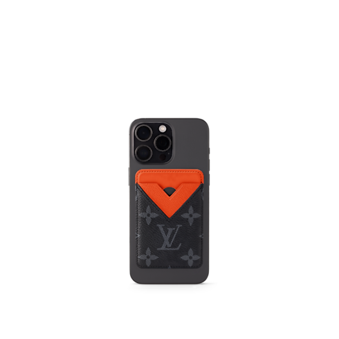 Porte-Cartes Magnet Monogram Eclipse in Bags and Small Leather Goods's Men Small Leather Goods Card Holders collections by Louis Vuitton (Product zoom)