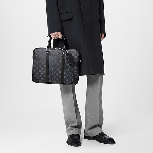 Porte-Documents Voyage PM Monogram Eclipse in Men's Bags All Collections collections by Louis Vuitton (Product zoom)