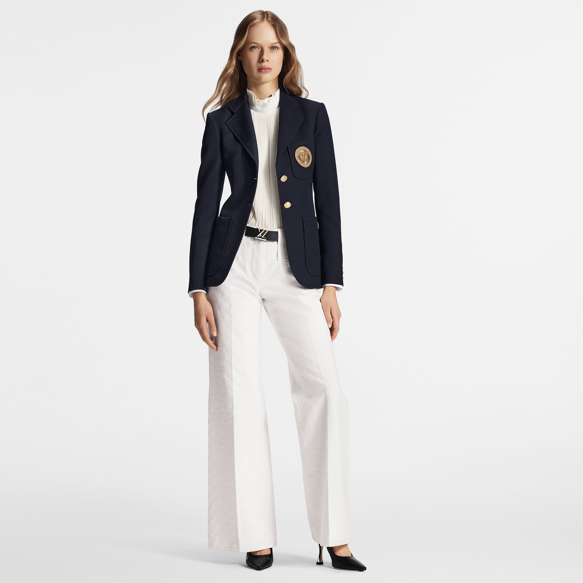 Preppy Wool Blazer  in Women