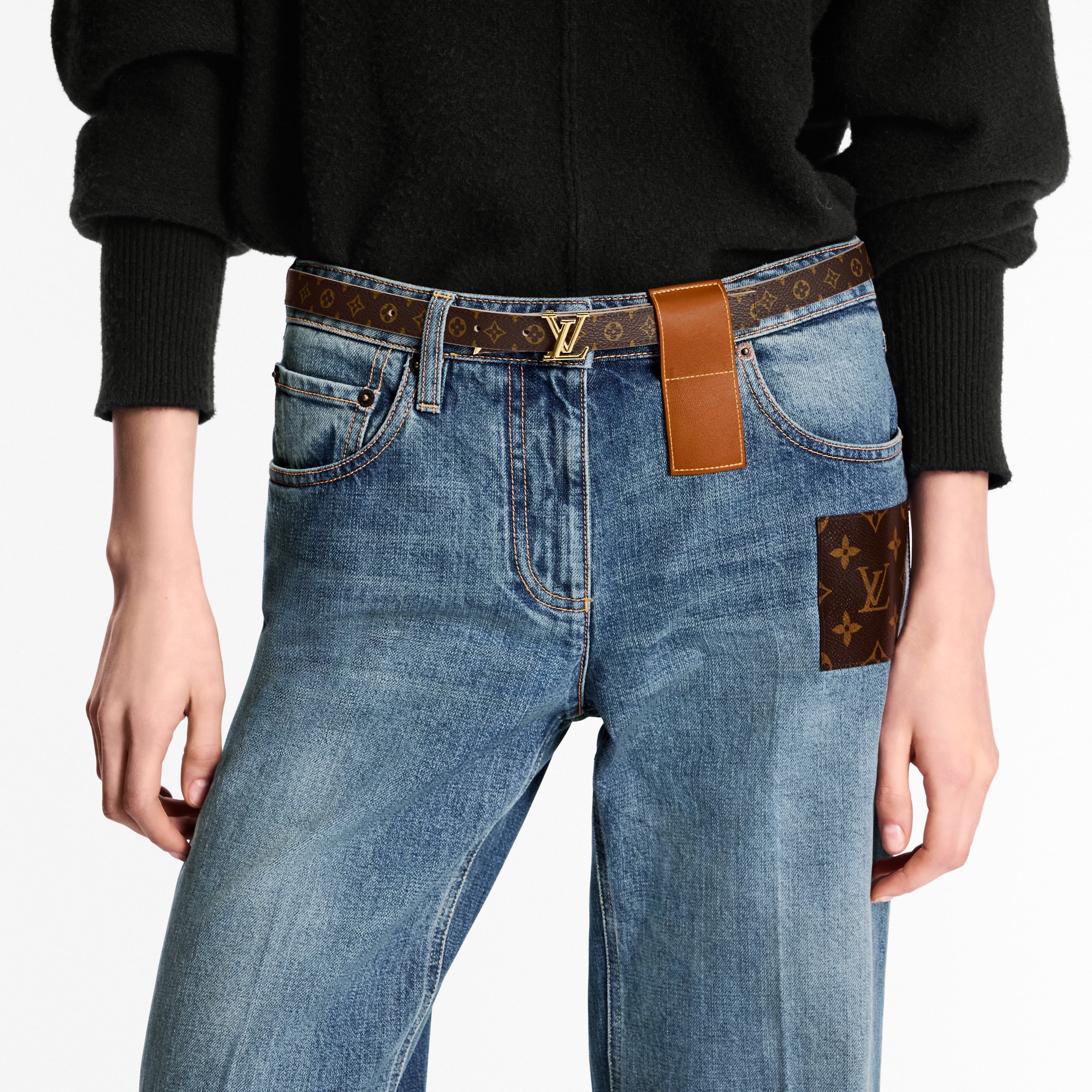 Pretty LV 20mm Reversible Belt Monogram in Women