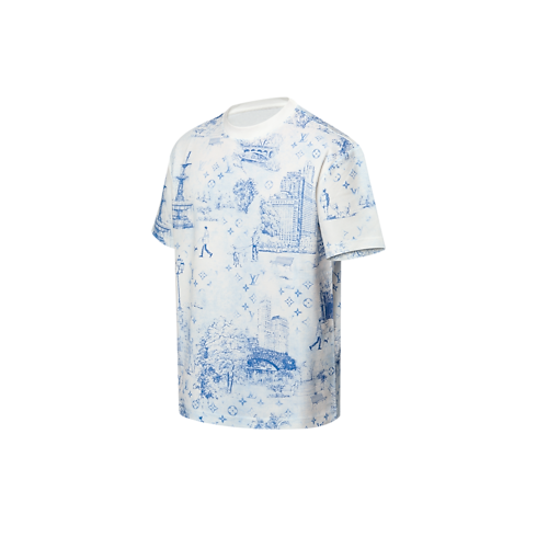 Printed Cotton Pique T-Shirt in Men's Ready-to-Wear T-shirts and Polos collections by Louis Vuitton (Product zoom)