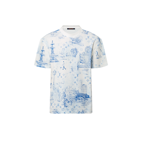 Printed Cotton Pique T-Shirt in Men's Ready-to-Wear T-shirts and Polos collections by Louis Vuitton (Product zoom)