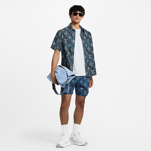 Printed Monogram Short-Sleeved Shirt in Men's Ready-to-Wear Shirts collections by Louis Vuitton (Product zoom)