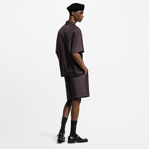 Printed Monogram Short-Sleeved Silk Shirt in Men's Ready-to-Wear Shirts collections by Louis Vuitton (Product zoom)