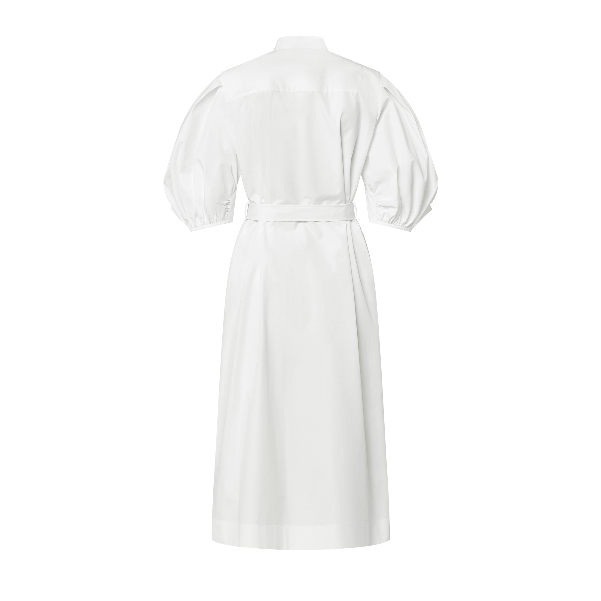 Puff-Sleeve Shirt Dress  in Women