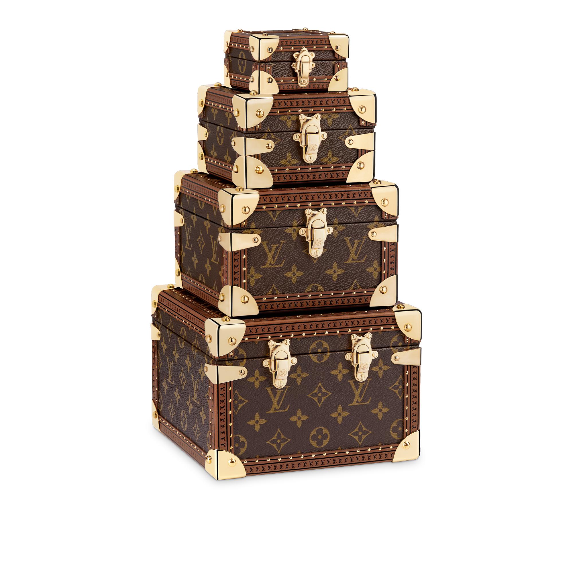 Pyramid Trunk Monogram in Trunks, Travel and Home