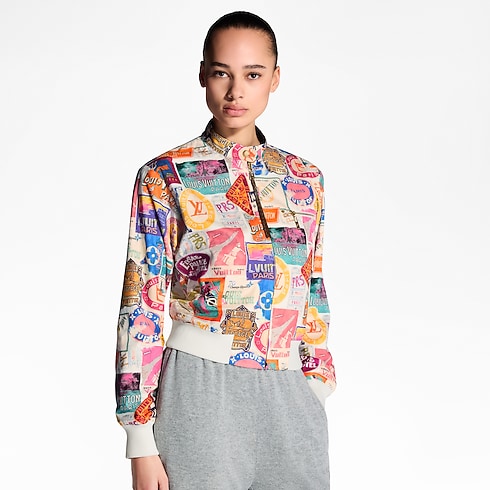 Reversible Travel Patch Bomber Jacket in Women's Ready-to-Wear Coats and Jackets collections by Louis Vuitton (Product zoom)