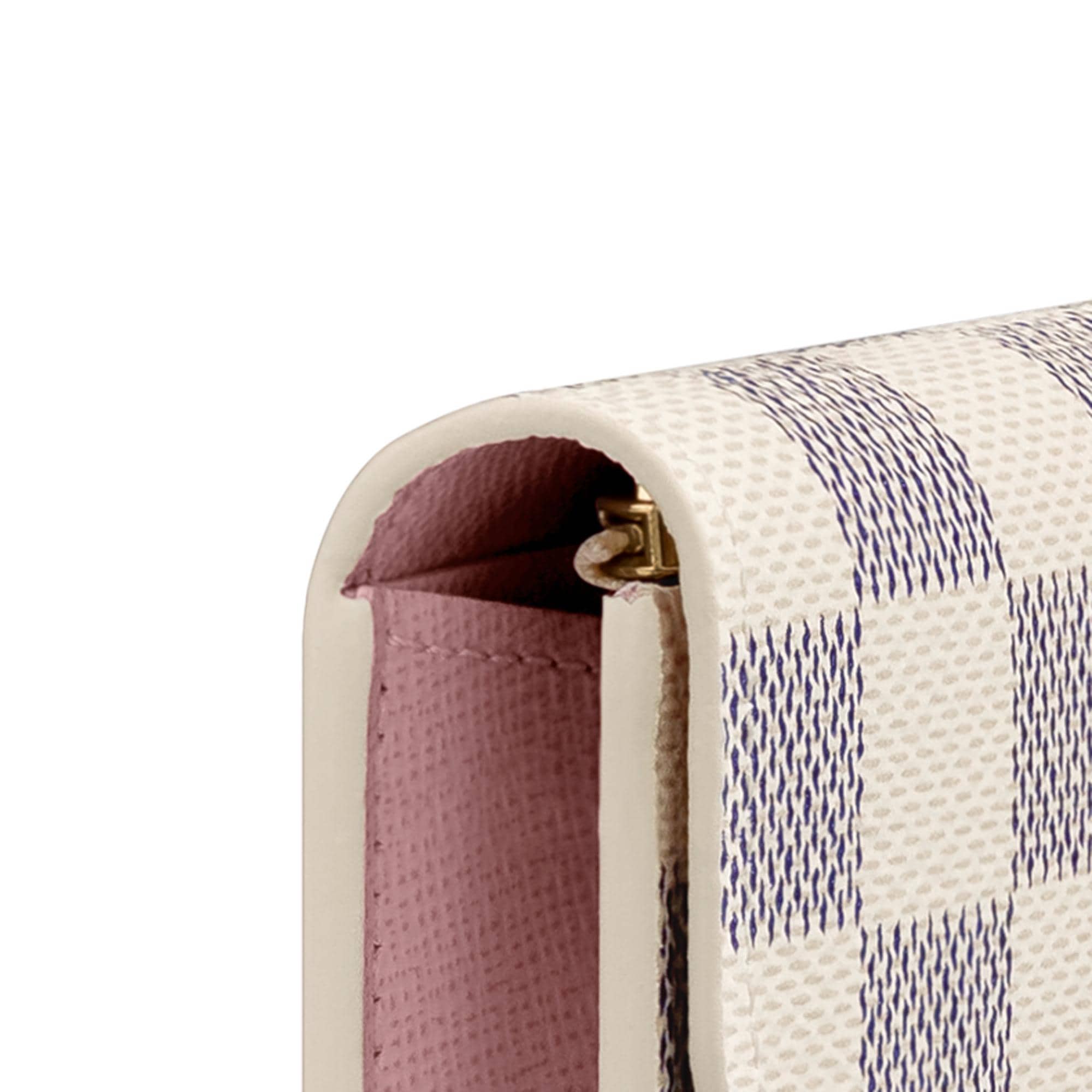 Rosalie Coin Purse Damier Azur Canvas in Women
