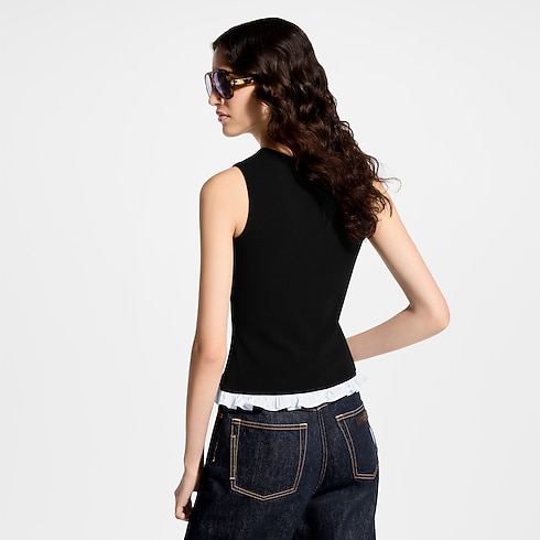 Ruffle Hem Tank Top in Women's Ready-to-Wear Tops collections by Louis Vuitton (Product zoom)