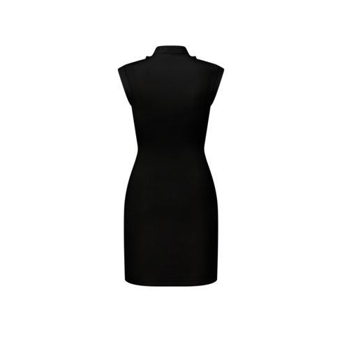 Ruffle Trim Technical Jersey Dress in Women's Ready-to-Wear Dresses collections by Louis Vuitton (Product zoom)