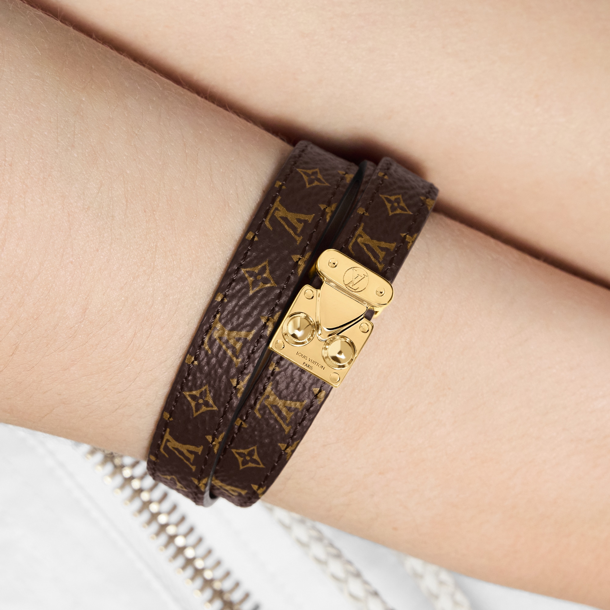 S-Lock Double Tour Bracelet Other Leathers in Women