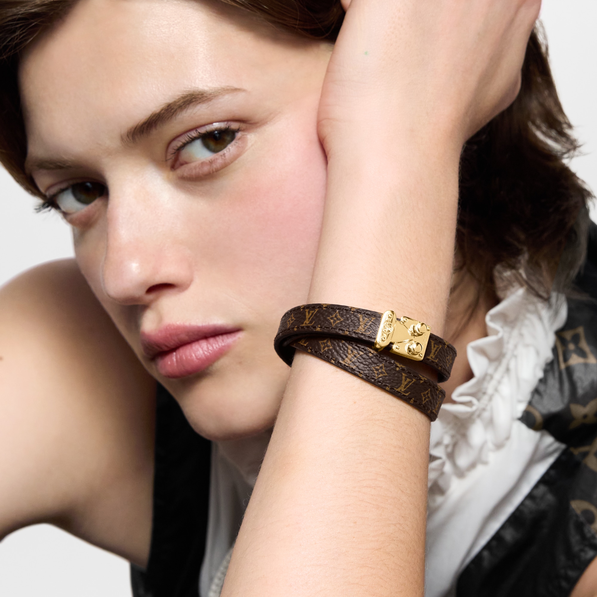 S-Lock Double Tour Bracelet Other Leathers in Women