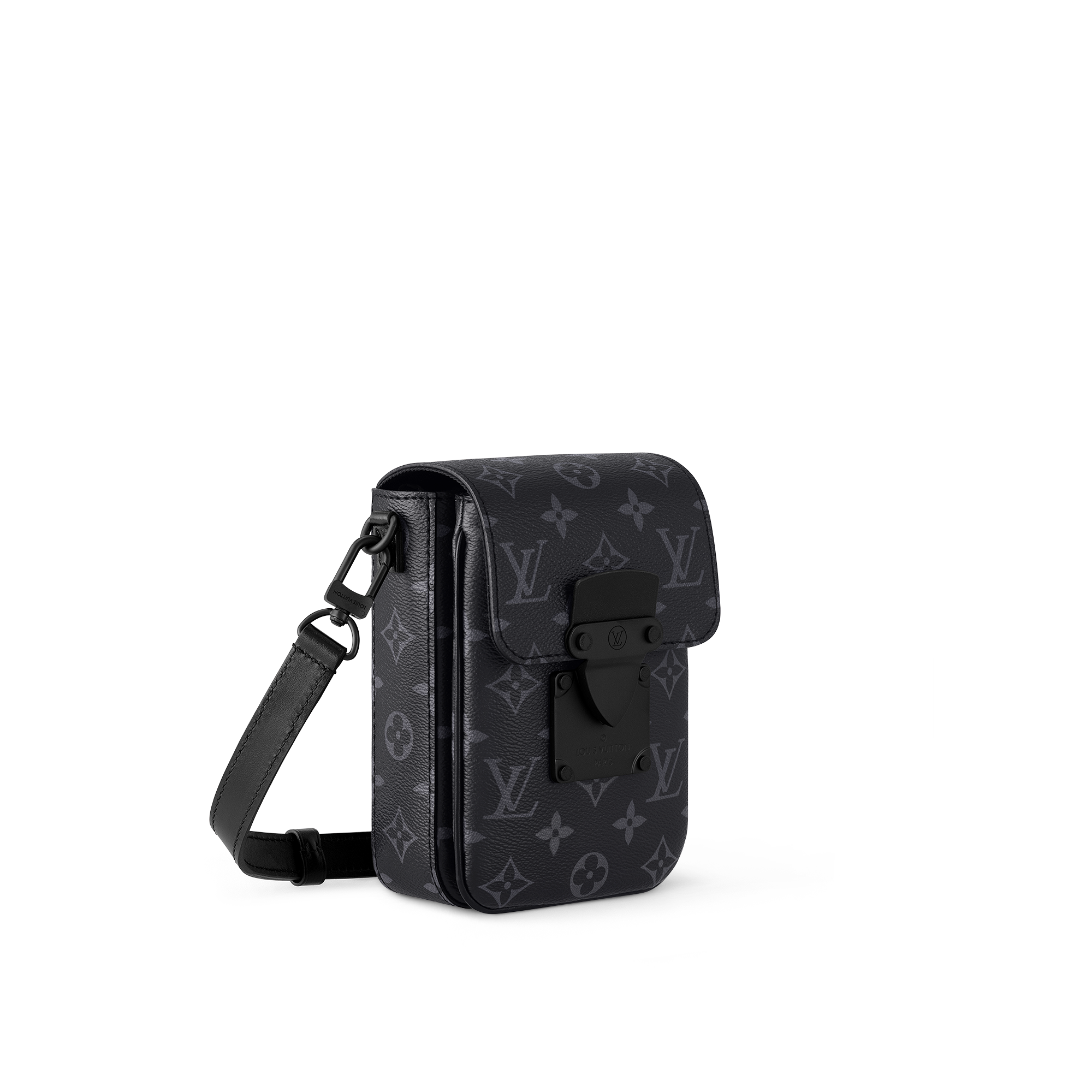 S-Lock Vertical Wearable Wallet Monogram Eclipse in Men