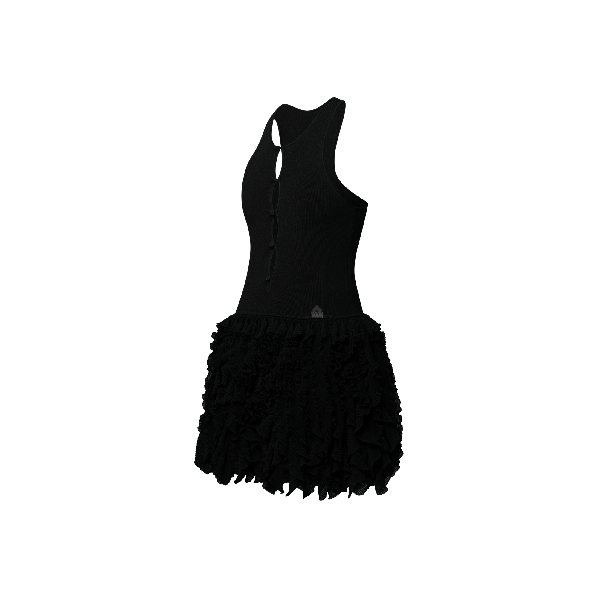 S/L Frill Ruching Dress  in Women