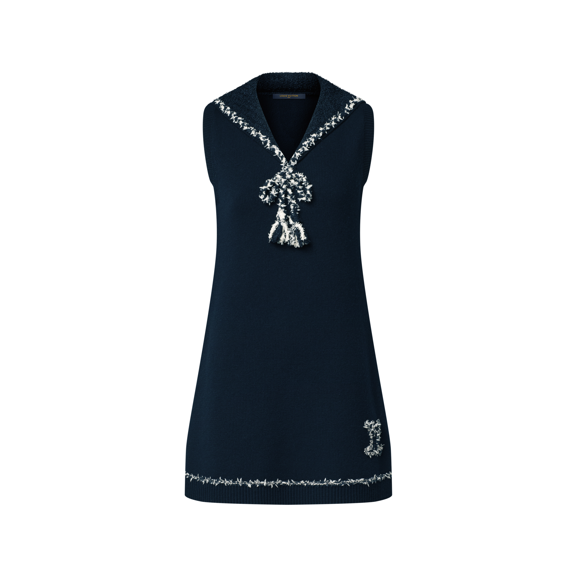 louis vuitton knit dress Wool mini dress