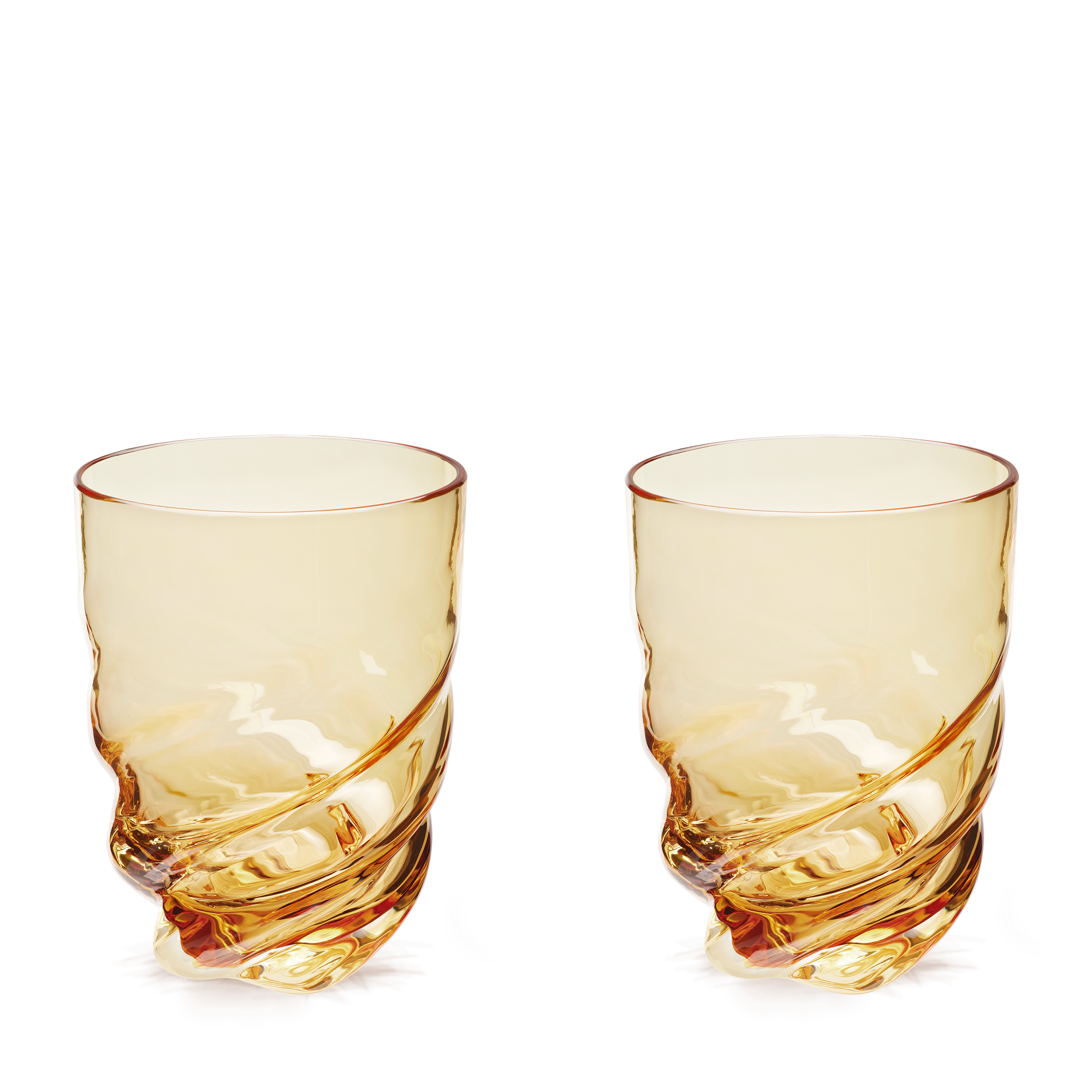 Set Of 2 Twist Glasses    in Trunks, Travel and Home