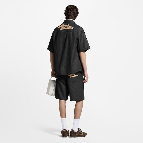 Short-Sleeved Chambray Shirt in Men's Ready-to-Wear Shirts collections by Louis Vuitton (Product zoom)