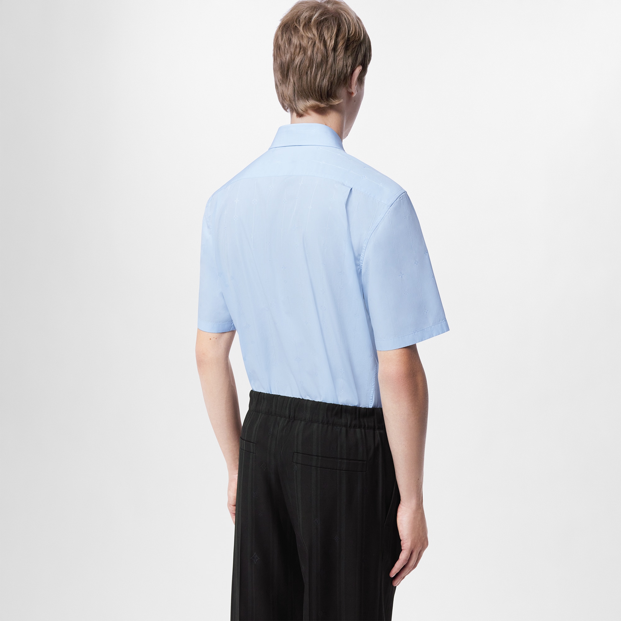 Short-Sleeved Cotton Shirt  in Men
