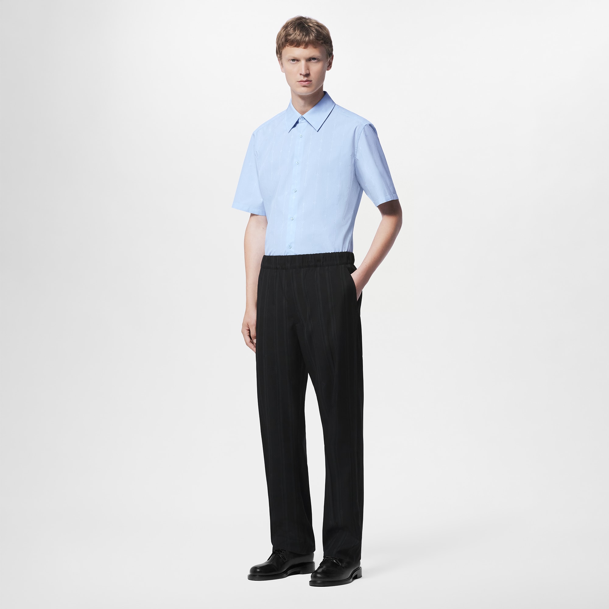 Short-Sleeved Cotton Shirt  in Men