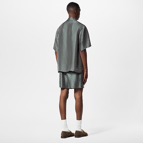 Short-Sleeved Jacquard Silk-Blend Shirt in Men's Ready-to-Wear Shirts collections by Louis Vuitton (Product zoom)