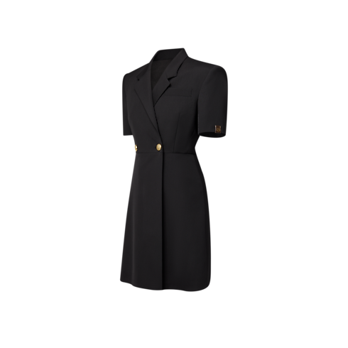 Short-Sleeved Tailored Wrap Dress in Women's Ready-to-Wear Dresses collections by Louis Vuitton (Product zoom)