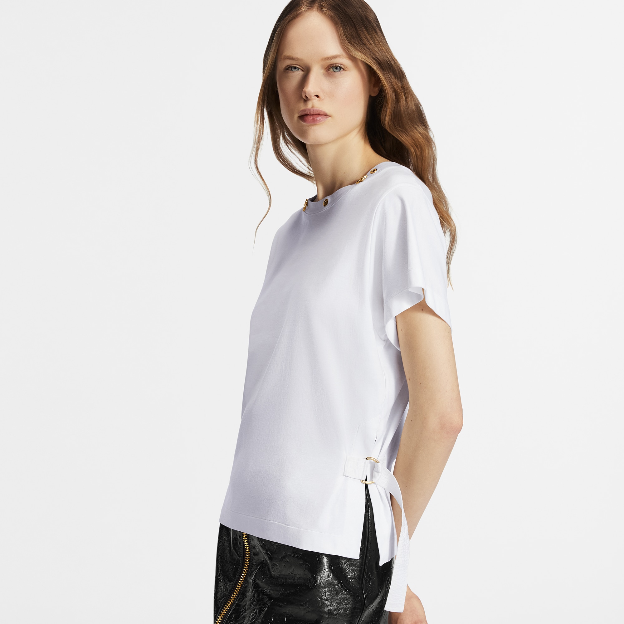Side Strap T-Shirt  in Women