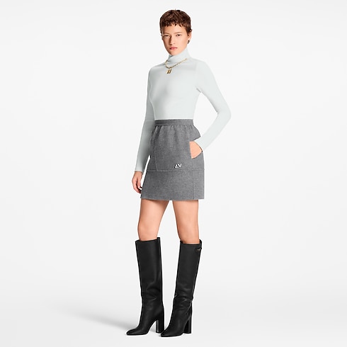 Signature Charm Double Face Skirt in Women's Ready-to-Wear Skirts and Shorts collections by Louis Vuitton (Product zoom)